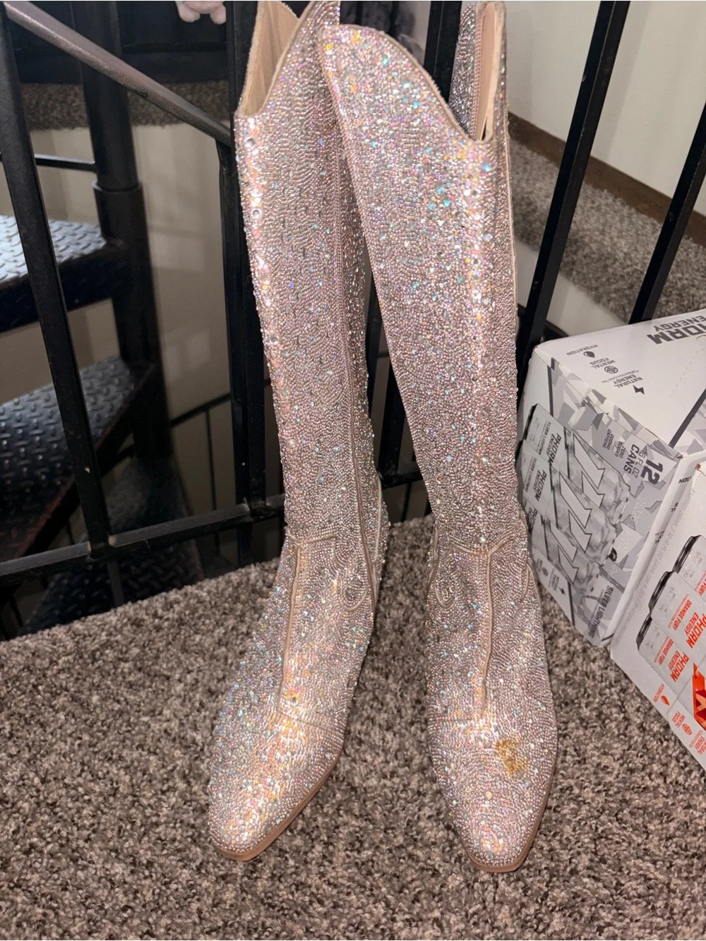 Rhinestone cowboy boots